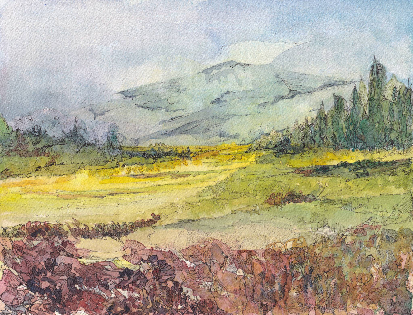 Tuscan Alps - Framed